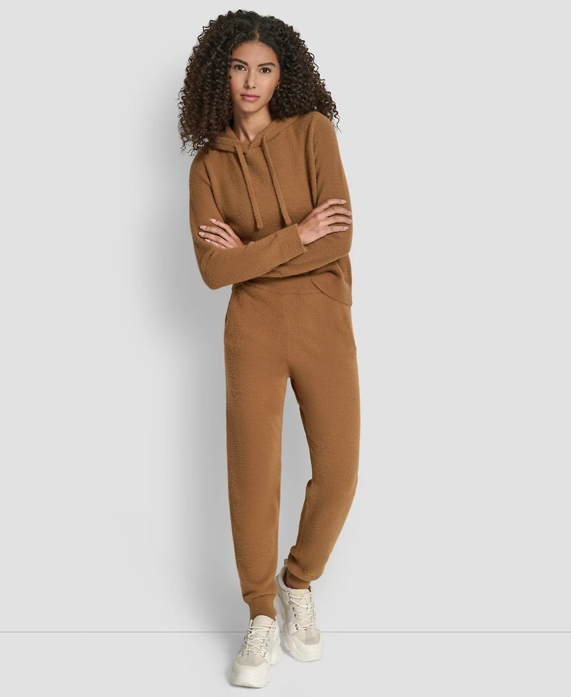 Dkny Women's Feather Yarn Tonal Jogger