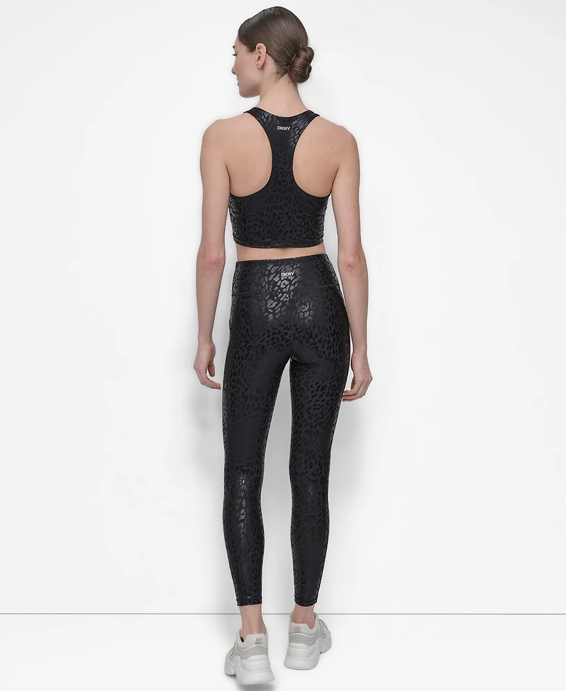 Dkny Women's Printed Long Racerback Sports Top