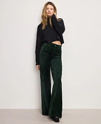 Good American Women's Velvet High Rise Palazzo Jeans