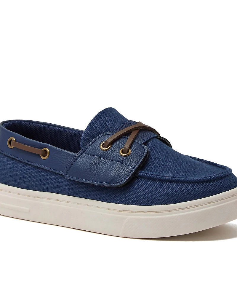Lands' End Kids Canvas Easy On Boat Shoes