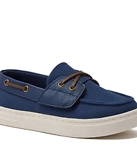 Lands' End Kids Canvas Easy On Boat Shoes