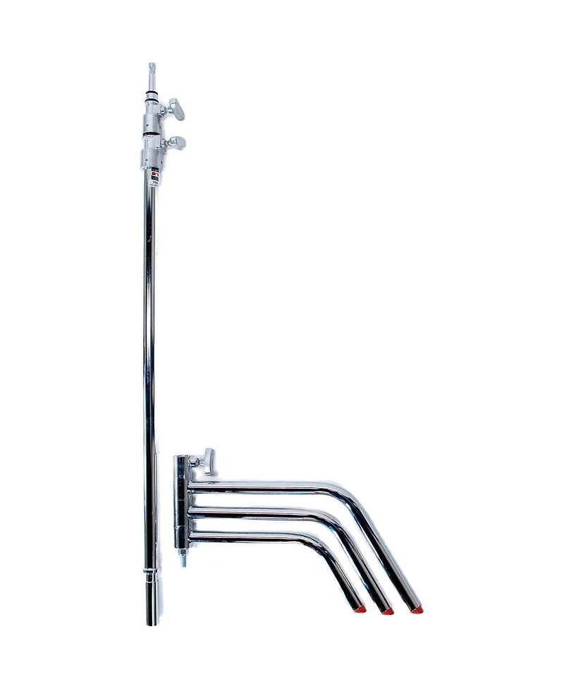 Matthews 40" C+ Stand with Turtle Base, Grip Head and Arm, Chrome, 2-Pack, Bundle with Slinger L7 BigBag 2 Durable Case