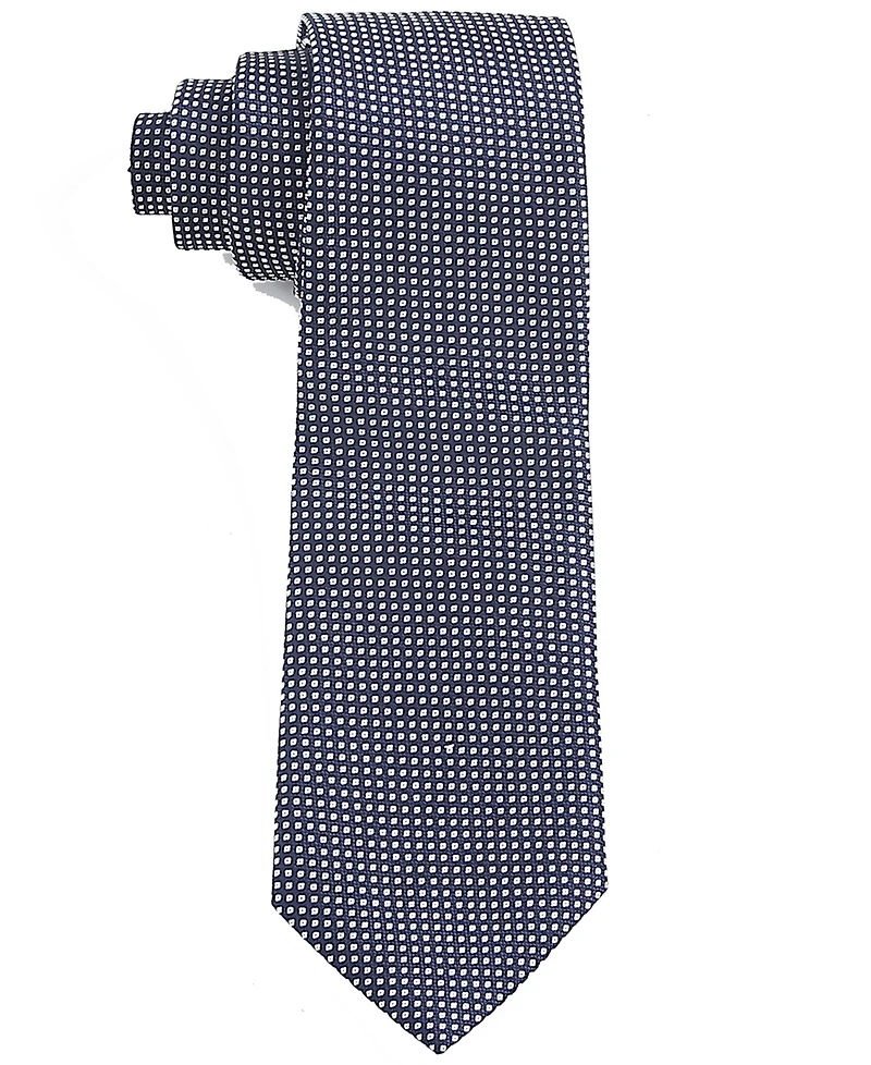 Tom Baine Men's Classic Pin Grid Pattern Tie