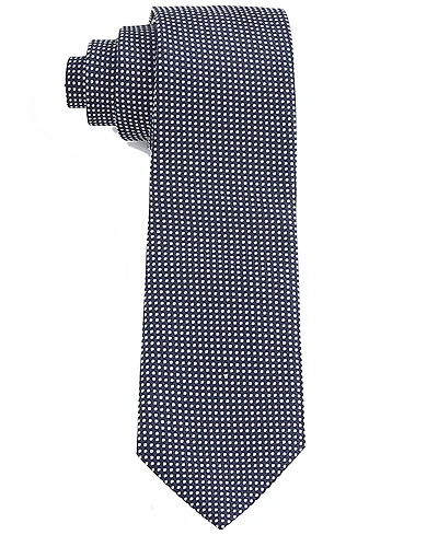 Tom Baine Men's Classic Pin Grid Pattern Tie