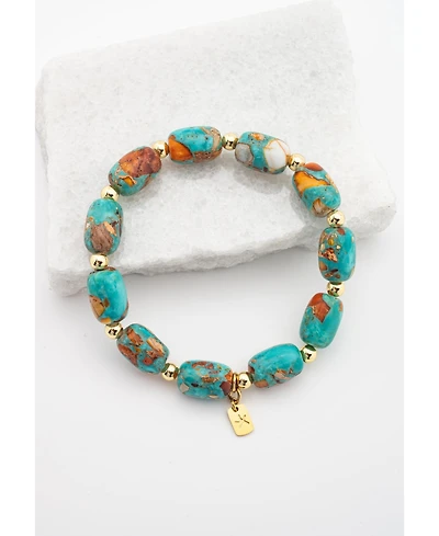 Starfish Project Sierra Bloom Turquoise Emperor Stone Beaded Bracelet