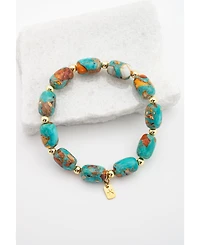 Starfish Project Sierra Bloom Turquoise Emperor Stone Beaded Bracelet