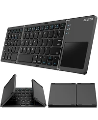 Delton F75 Portable Foldable Bluetooth Keyboard with Sensitive Touchpad (DKBF75)