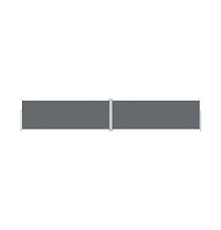 Side Awning Anthracite Polyester with Pu coating, steel, aluminum