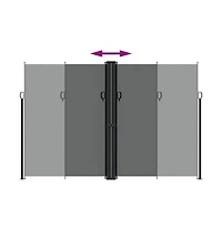 vidaXL Retractable Side Awning Anthracite