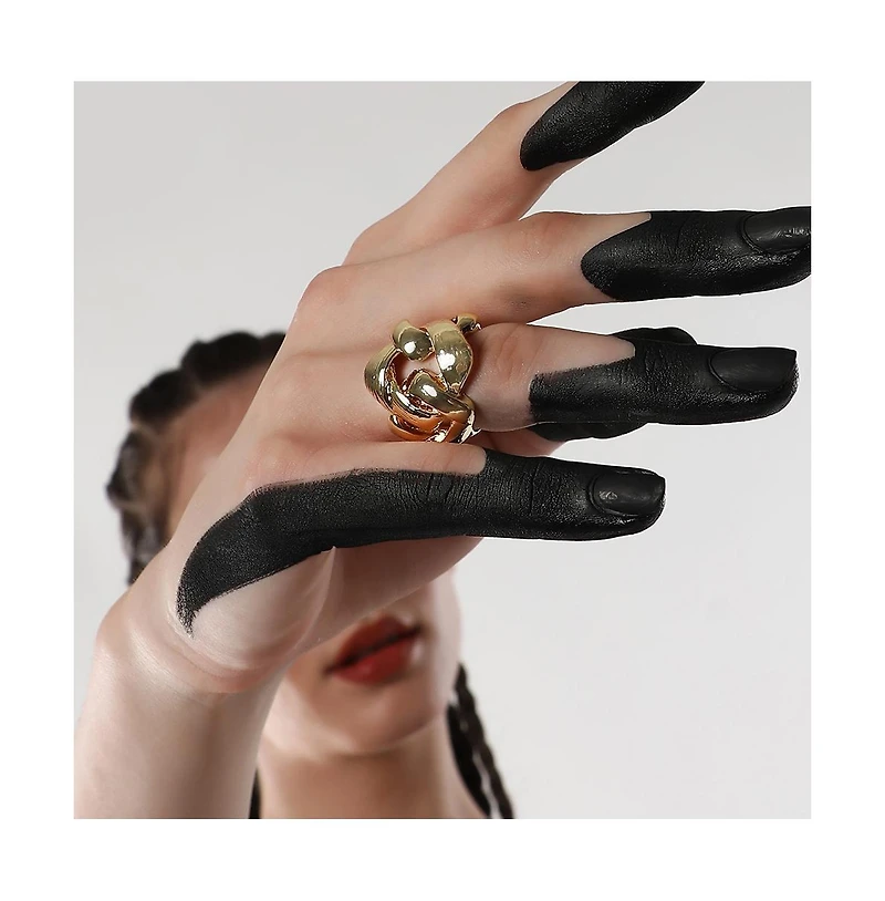Sohi Women's The Medium Link Statement Ring