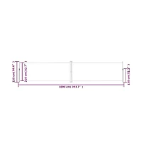 vidaXL Side Awning Cream