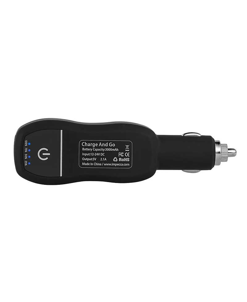 Impecca 2-in-1 Usb Car Adapter & 3,000 mAh Power Bank