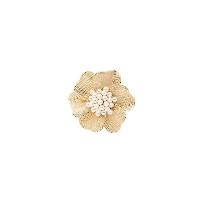 Sohi Floral Rhinestone Ring