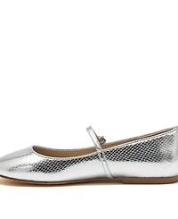 Lands' End Women's Classic Metallic Mary Jane Flats