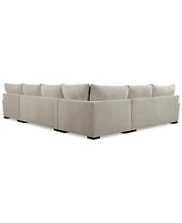 Closeout! Rhyder 5-Pc. Fabric Sectional Sofa with Apartment Sofa, Created for Macy's