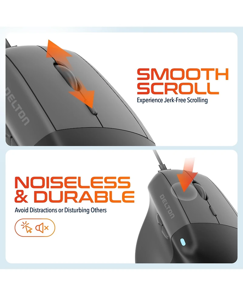 Delton S38 Wired Ergonomic Mouse