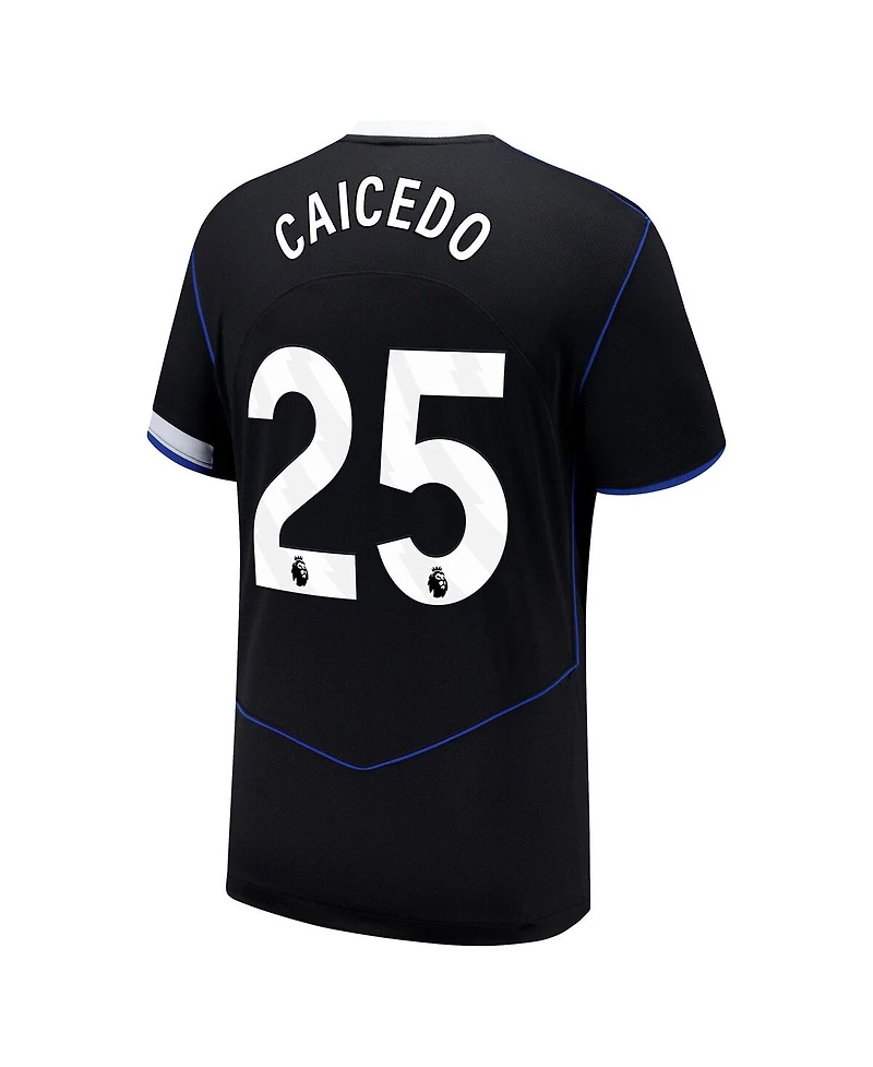 Nike Men's Moises Caicedo Black Chelsea 2025/26 Third Replica Player Jersey