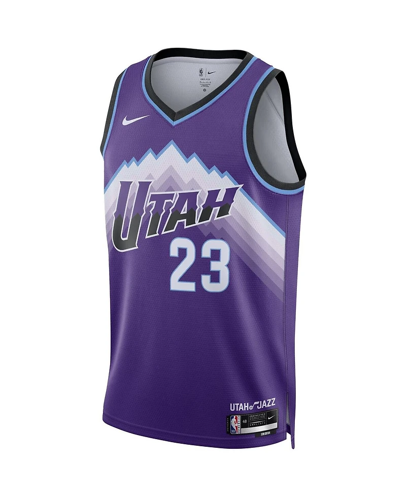 Nike Men's and Wo Men's Lauri Markkanen Purple Utah Jazz Swingman Jersey - Icon Edition