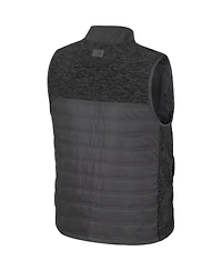 Colosseum Men's Charcoal Michigan State Spartans Nightman Full-Zip Puffer Vest