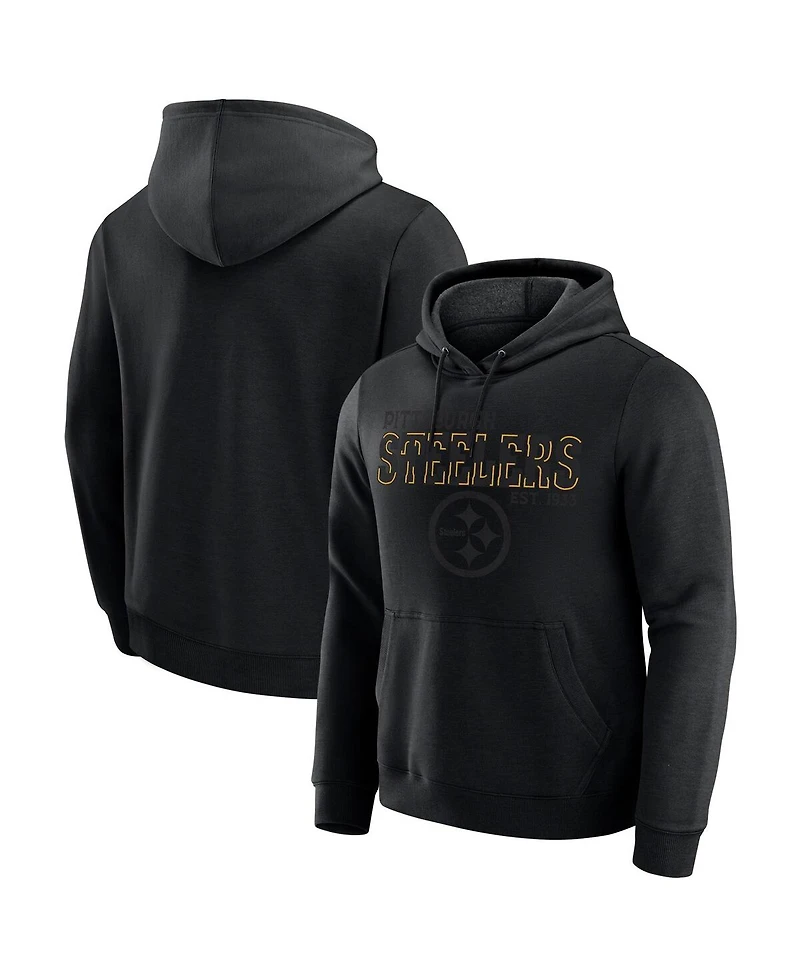 Fanatics Men's Black Pittsburgh Steelers Hoodie