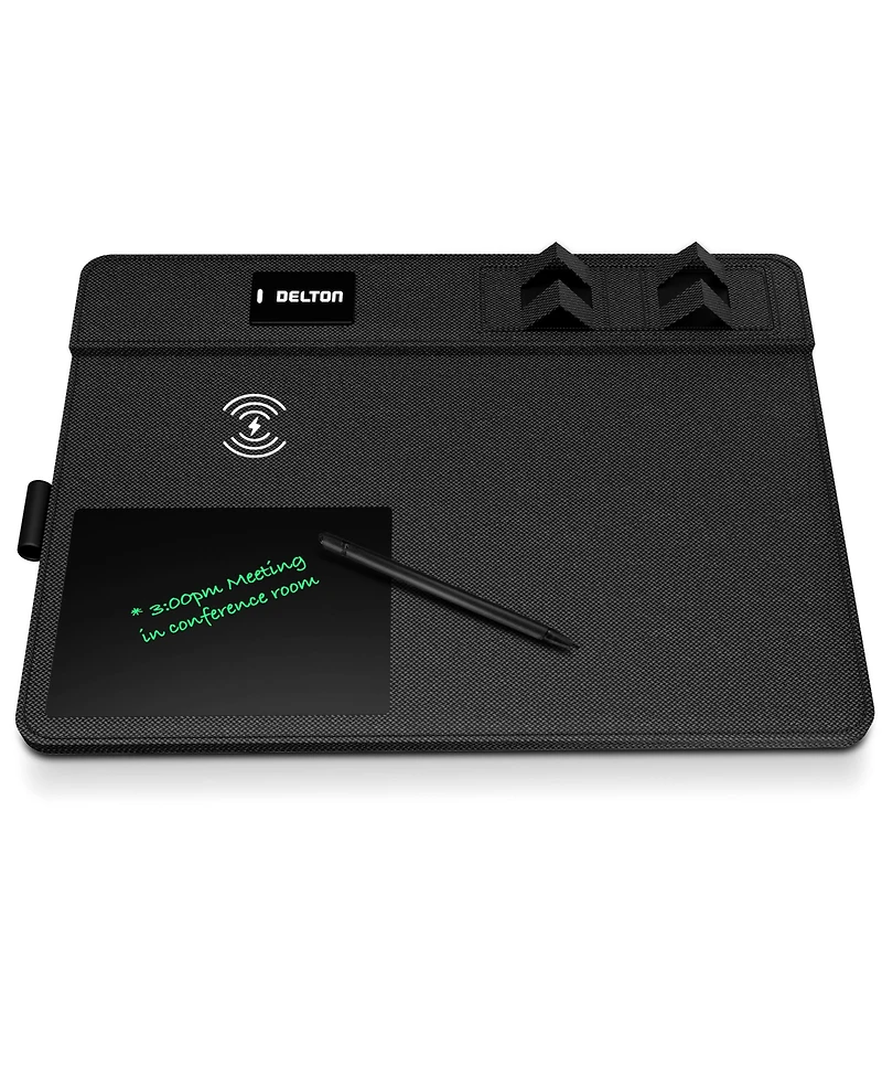 Delton D101 Wireless Charging Mouse Pad with Foldable Phone Stand & Writing Pad (DMP101WC)