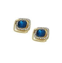 Sohi Women's The Midnight Loop Stud Earrings