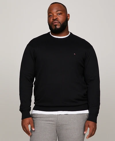 Tommy Hilfiger Men's Big and Tall Crewneck Sweater