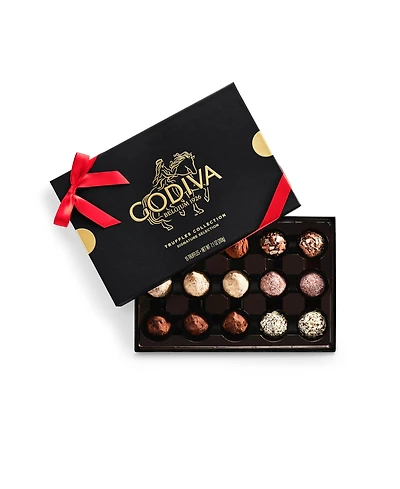Godiva Signature Truffles Assorted Chocolate Gift Box with Red Ribbon