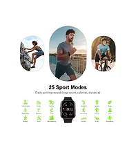 Ruxing Smart Smart Watch, 2024 Fitness Tracker Watch For Men Women, 1.69'' Touch Smartwatch Fitness Watch With Heart Rate Monitor/Pedometer/Sleep Moni