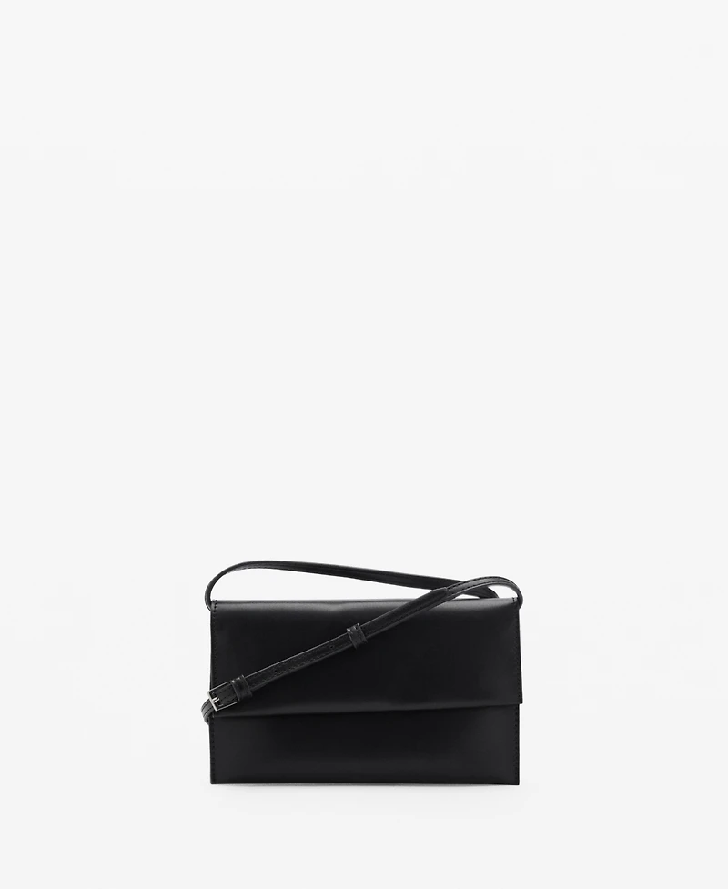 Mango Women's Flap Crossbody Bag