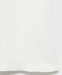 Mango Women's Short-Sleeved Knitted Cotton Sweater