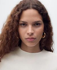 Mango Women's Short-Sleeved Fine-Knit Sweater