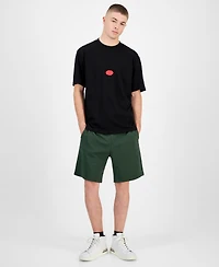 Hugo Boss Men's Divis Relaxed Fit Piece-Dyed Stamp Logo T-Shirt