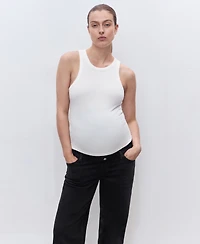 Mango Women's Wide-Leg Maternity Jeans