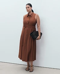Mango Women's Belt Shirt Dress
