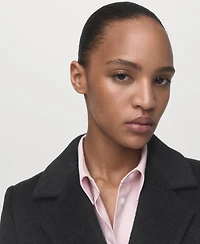 Mango Women's Double-Breasted Wool Coat