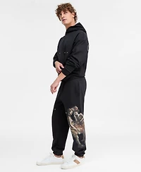 Hugo Boss Men's Dabuno Relaxed-Fit Graphic Drawstring Pants