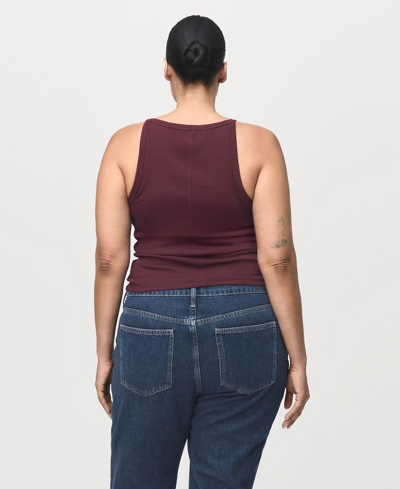 Mango Women's Matilda High-Rise Straight Jeans
