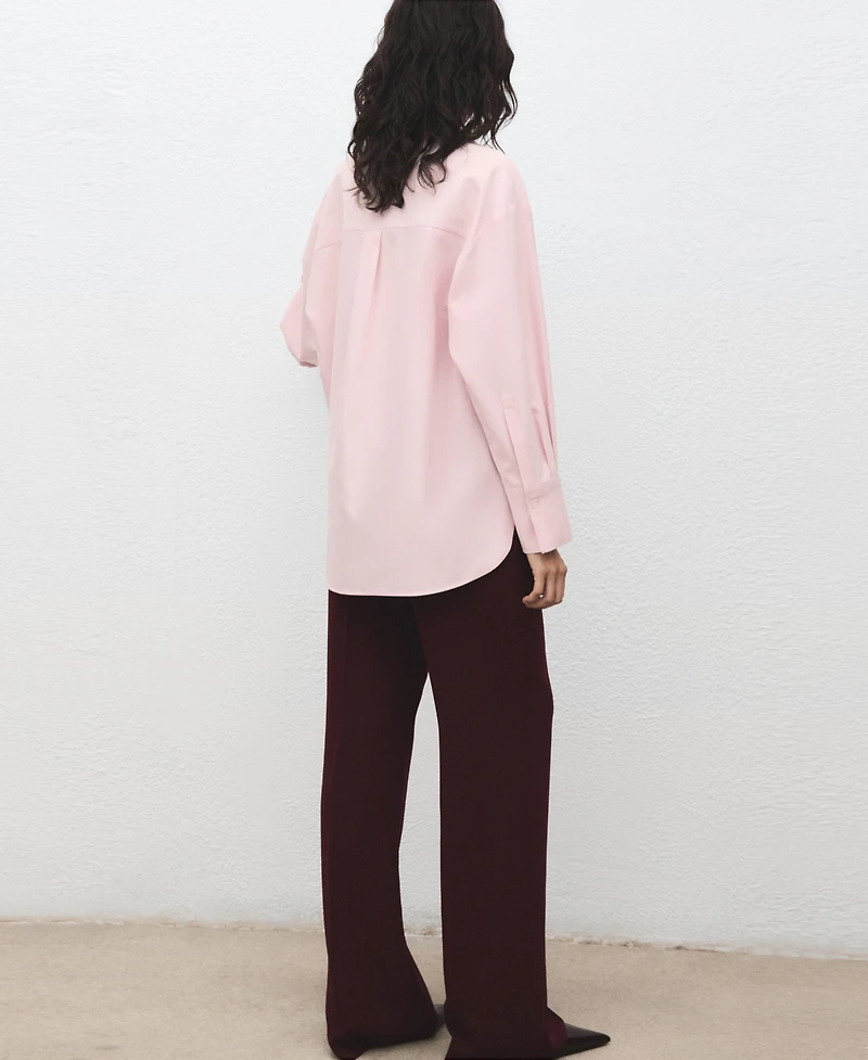 Mango Women's Pocket Oversize Shirt