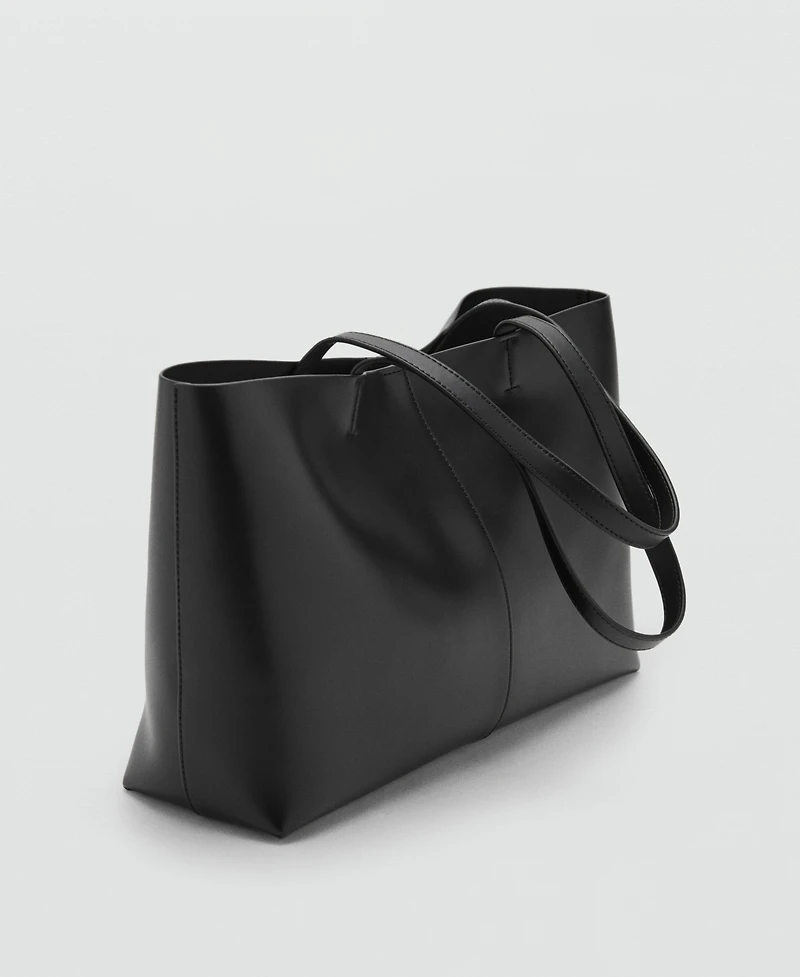 Mango Women's Double Handle Shopper Bag