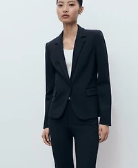 Mango Women's Straight Mid-Rise Pants