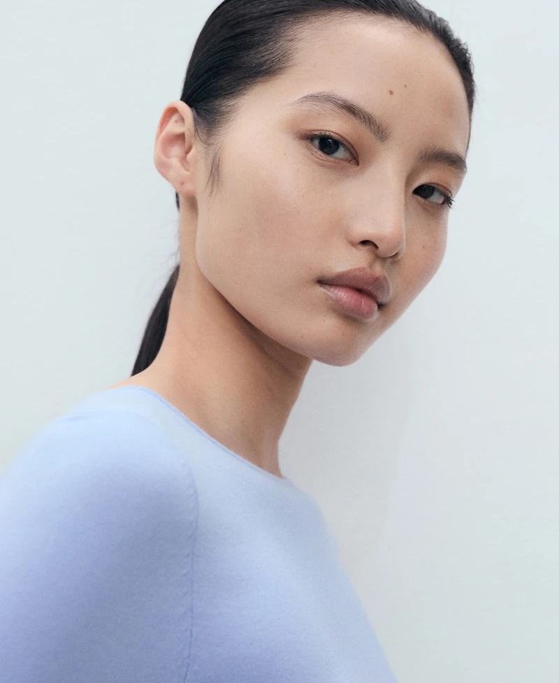 Mango Women's Long-Sleeved Fine-Knit Sweater