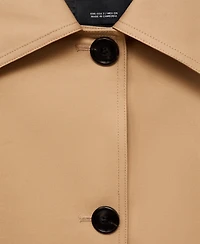 Mango Women's Epaulettes Detail Oversized Parka