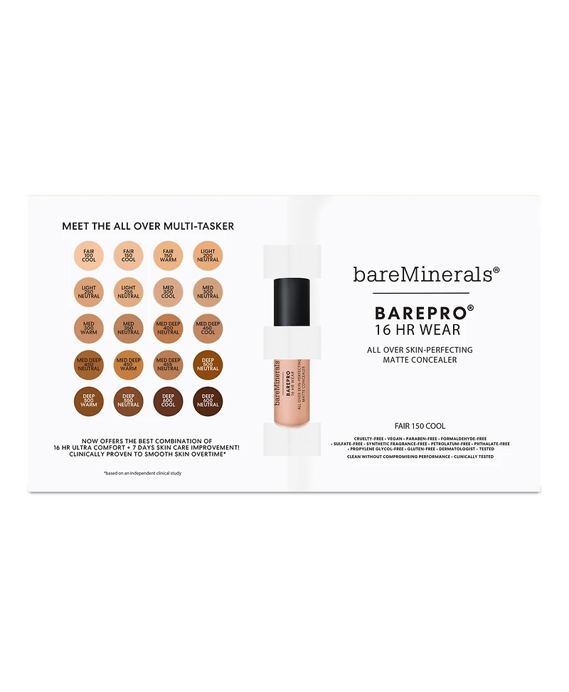 Choose your Free barePro Matte Concealer Deluxe Mini with a $50 bareMinerals purchase