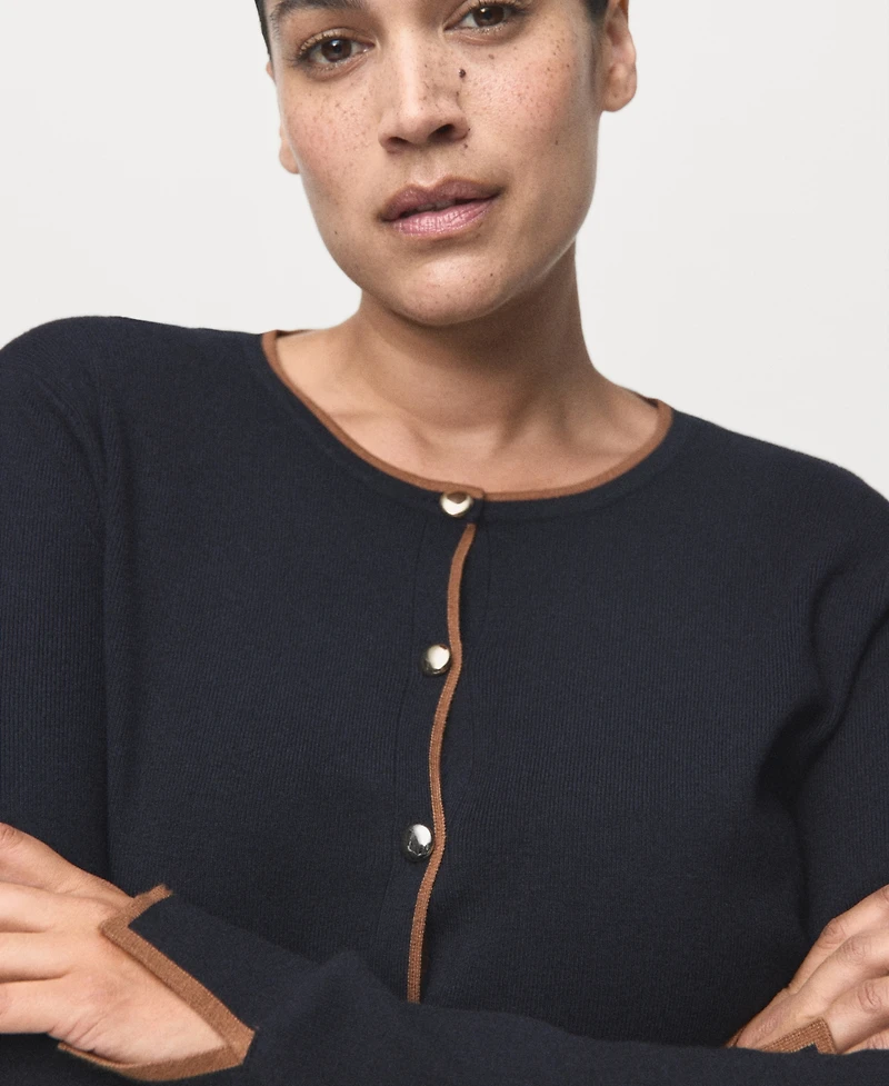 Mango Women's Cuff Opening Cardigan