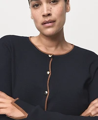 Mango Women's Cuff Opening Cardigan