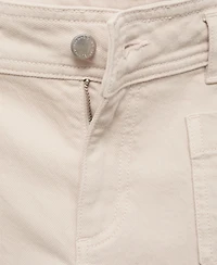 Mango Women's Pockets Wide-Leg Jeans