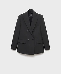 Mango Women's Pinstripe Suit Jacket