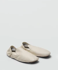 Mango Women's Leather Gathered Shoes