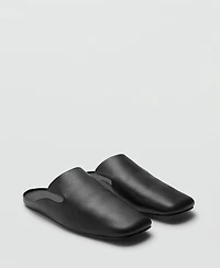 Mango Women's Leather Square-Toe Shoes